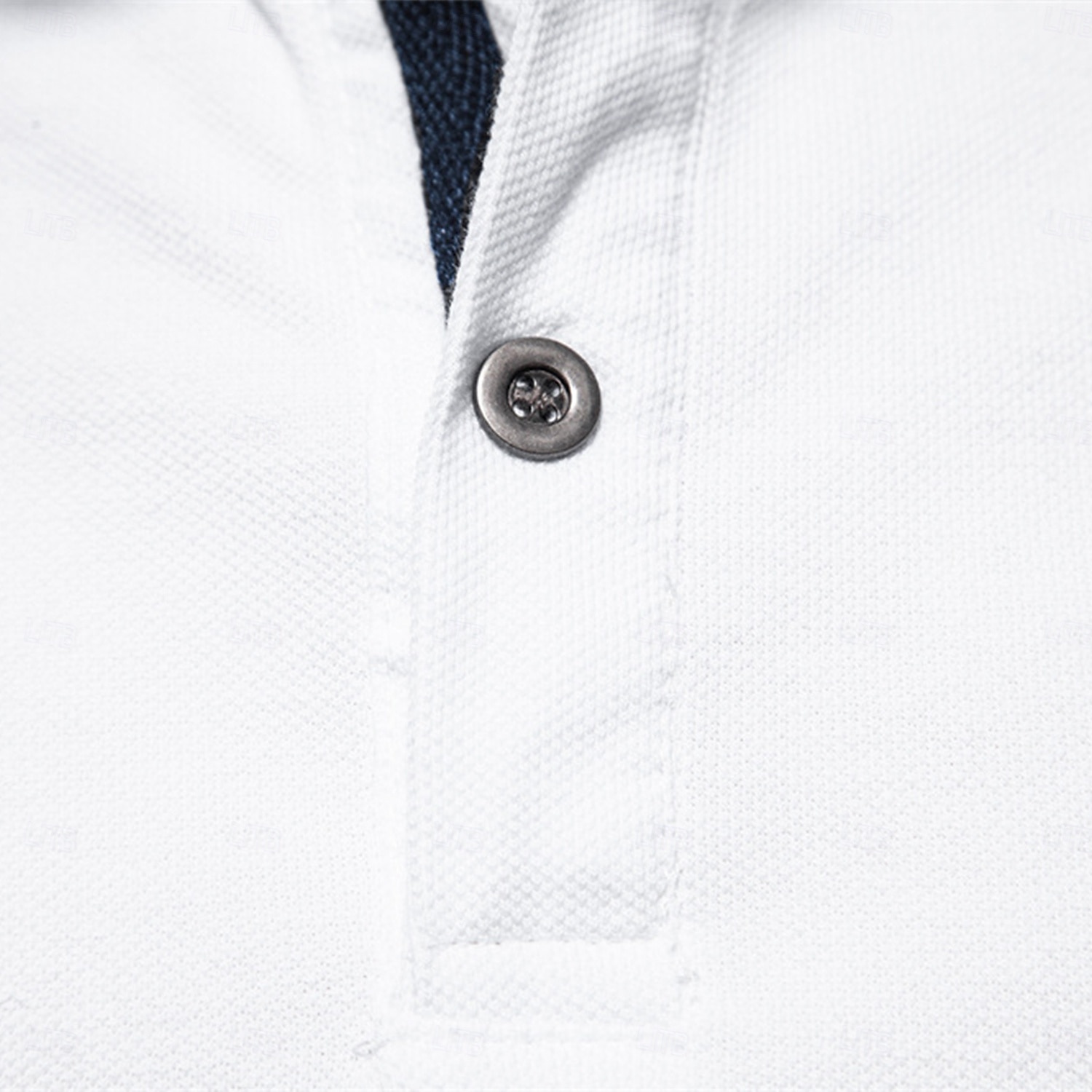 Bărbați Polo tricotat Polo de afaceri Oficial Muncă Răsfrânt Manșon scurt Geometric Nasturi Vară Negru Alb Albastru piscină Gri Polo tricotat 2026 - $26.99 –P10
