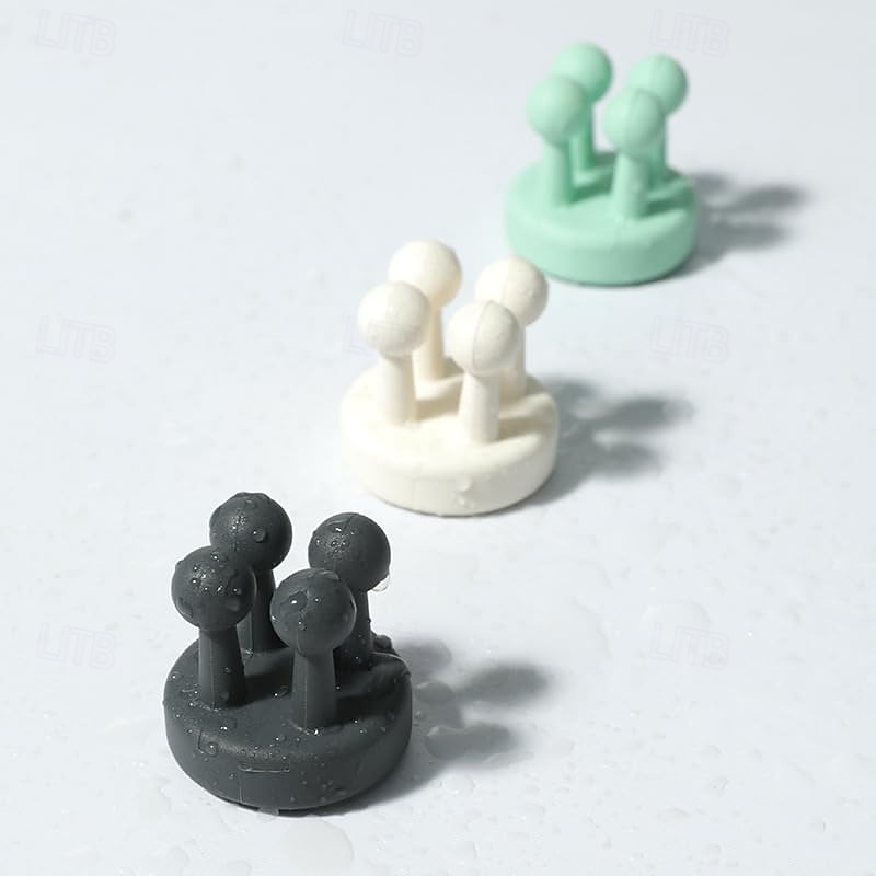 Porta spazzolini in silicone da 1 confezione - ganci da parete adesivi impermeabili multifunzione per bagno, cucina, soggiorno e ufficio del 2026 a $9.99 –P4