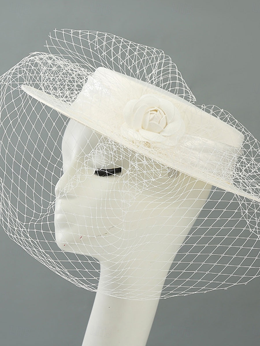 Headdress Sinamay Veil Hat Wedding Elegant Vintage Cute With Cap Headpiece Headwear Fascinators Race Day Dress 2026 - $28.99 –P3