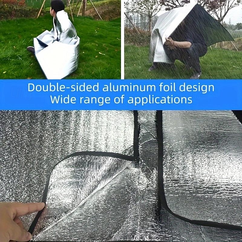 Portable Moisture Proof Mat Comfortable Outdoor Camping Double Sided Moisture-proof Auminum Foil Foam Mat Picnic Camping 2025 - $17.49 –P6