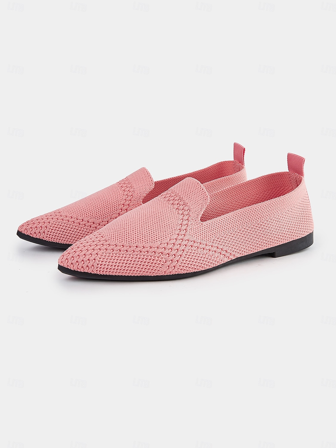 rosafarbene Slipper aus Strick für Damen mit atmungsaktivem Design – leicht und bequem für die Freizeit, die Arbeit und auf Reisen 2025 - $24.99 –P2