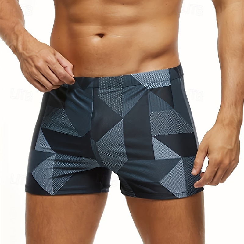 Herr Badshorts Badkläder Underdelar Simmning Surfing Strand Vattensport Lappverk Sommar Vår 2025 - $11.49 –P7