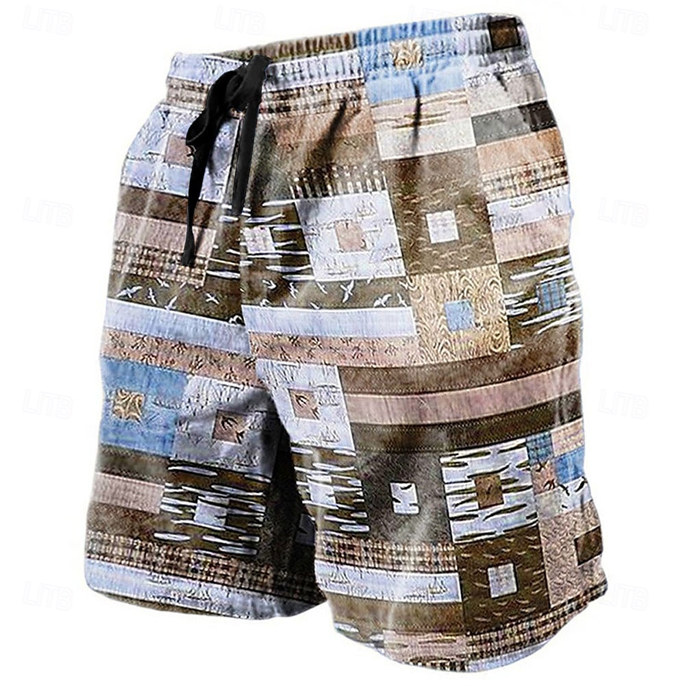 Per uomo Pop art Color Block Collage Pantaloncini Pantaloncini estivi Pantaloncini da spiaggia Vita normale Streetwear Hawaiano Originale Informale Giornaliero Per eventi A cordoncino Vita elastica del 2025 a $19.99 –P4