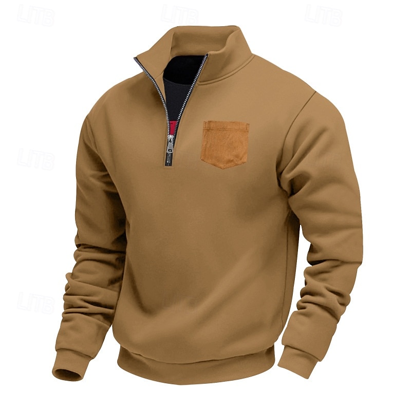 Herren Kapuzenpullover mit Reißverschluss Schwarz Weiß Braun Hellgrau Dunkelgray V Ausschnitt Bedruckt Brautkleider schlicht Bekleidung Kapuzenpullover Sweatshirts 2025 - $23.99 –P5