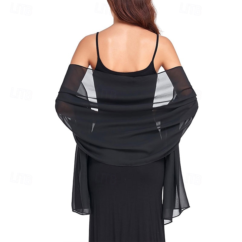 sjal wraps for kvinner bryllup kveld chiffon myke sjal for bryllup gjest brude skjerf 2025 - $14.99 –P1