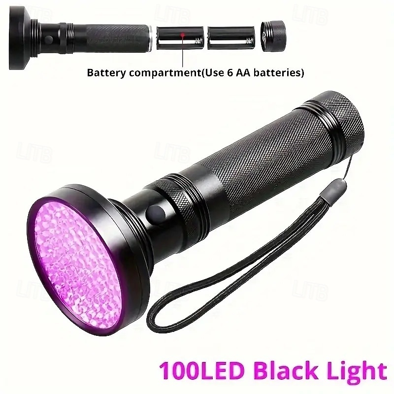 100 led uv zaklamp - 395nm blacklight zaklamp voor huisdier urine, schorpioen detectie &fluorescentie-inspectie 2026 - $28.99 –P11