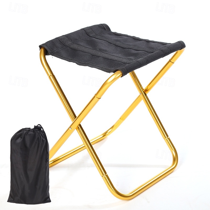 Sgabello pieghevole in alluminio all'aperto sgabello collassabile mini sedia pieghevole per pesca spiaggia picnic e campeggio sedia pieghevole portatile del 2025 a $18.99 –P4