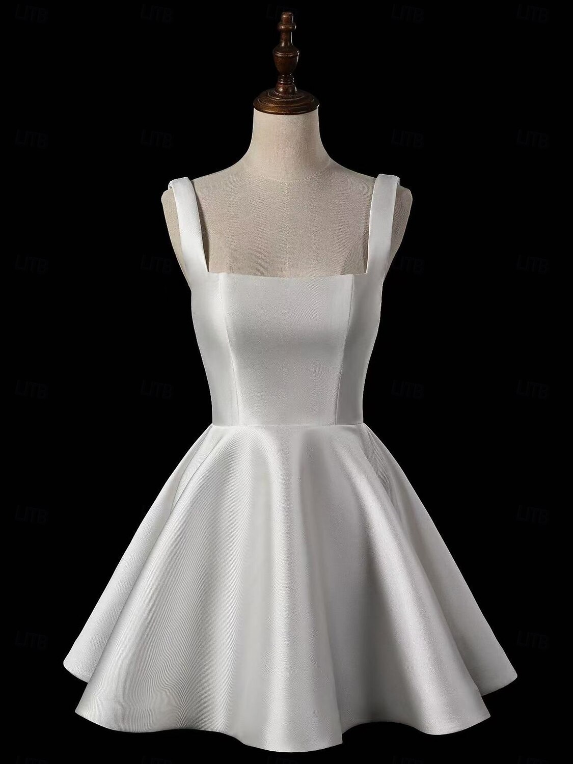 Engagement Gothic Little White Dresses Wedding Dresses Mermaid / Trumpet  Scoop Neck Sleeveless Short / Mini Jersey Bridal Suits Bridal Gowns With  Pleats Solid Color 2026 - $178.99