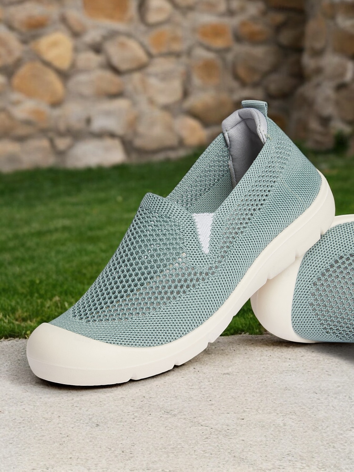 scarpe slip-on leggere e traspiranti da donna in rete: scarpe casual da passeggio per viaggi, attività all'aperto e comfort quotidiano del 2025 a $18.99 –P1
