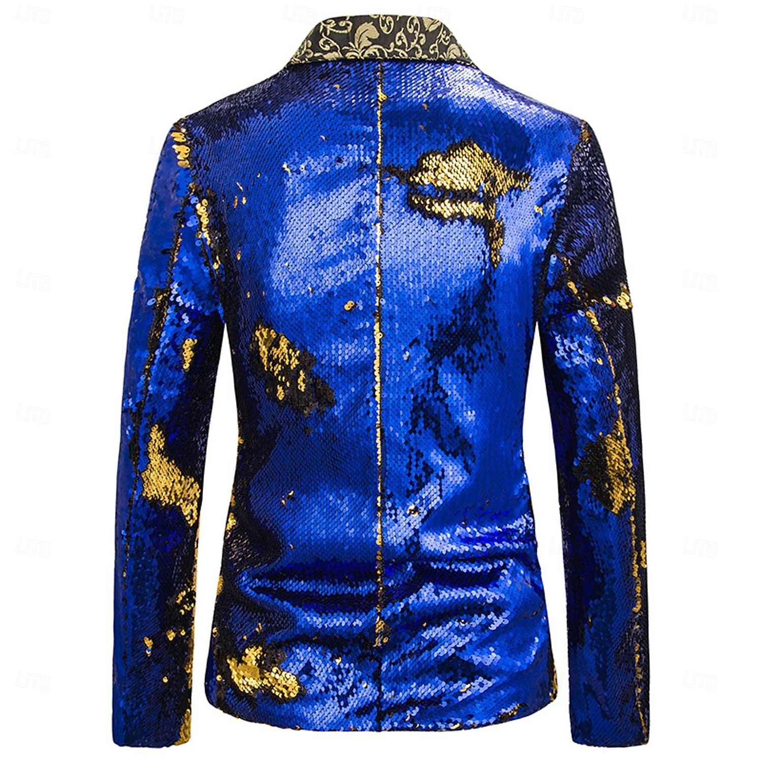 blazer disco 1980s 2 cores brilhante lantejoulas smoking ajuste fino lapela colarinho ternos carnaval traje masculino adulto halloween carnaval festa de casamento clube smoking de 2025 por $57.99 –P3