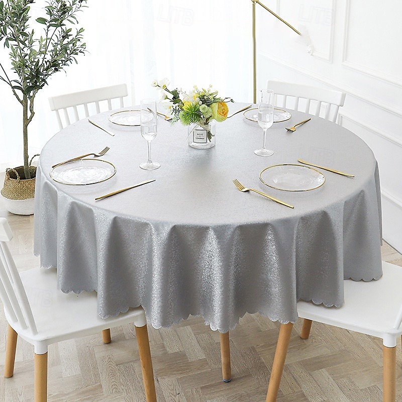 nappe ronde nappe en vinyle essuyable nappe de printemps toile cirée ferme pique-nique en plein air couverture de table en tissu pour salle à manger de mariage de 2025 ? $19.99 –P10