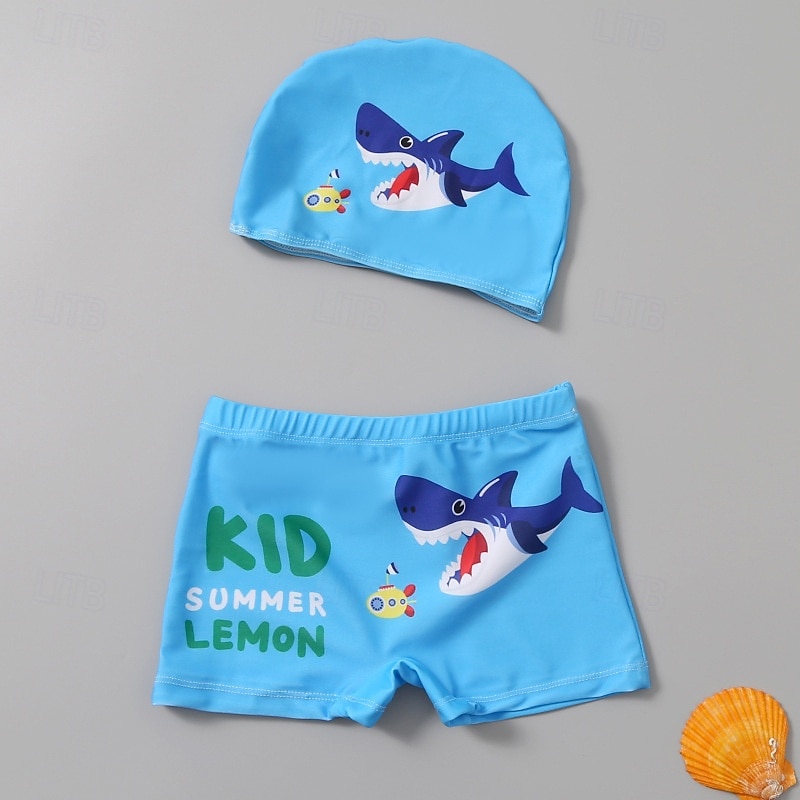Barn Pojkar Baddräkt Djur Kortärmad Strand Semester Gul Sommar Kläder 4 år + 2025 - $6.99 –P7