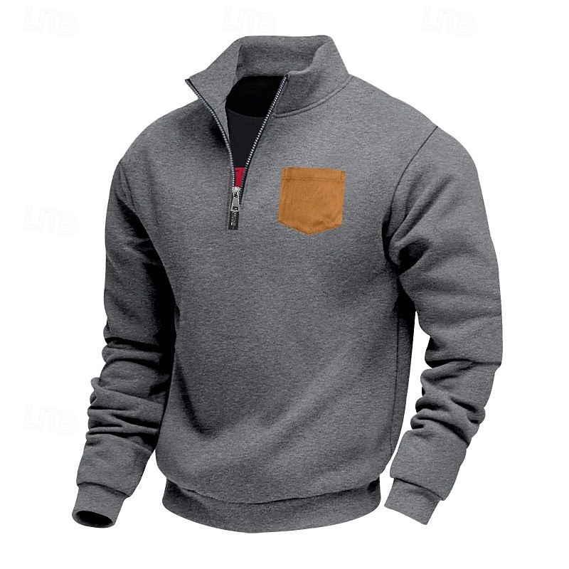 Herren Kapuzenpullover mit Reißverschluss Schwarz Weiß Braun Hellgrau Dunkelgray V Ausschnitt Bedruckt Brautkleider schlicht Bekleidung Kapuzenpullover Sweatshirts 2025 - $23.99 –P4