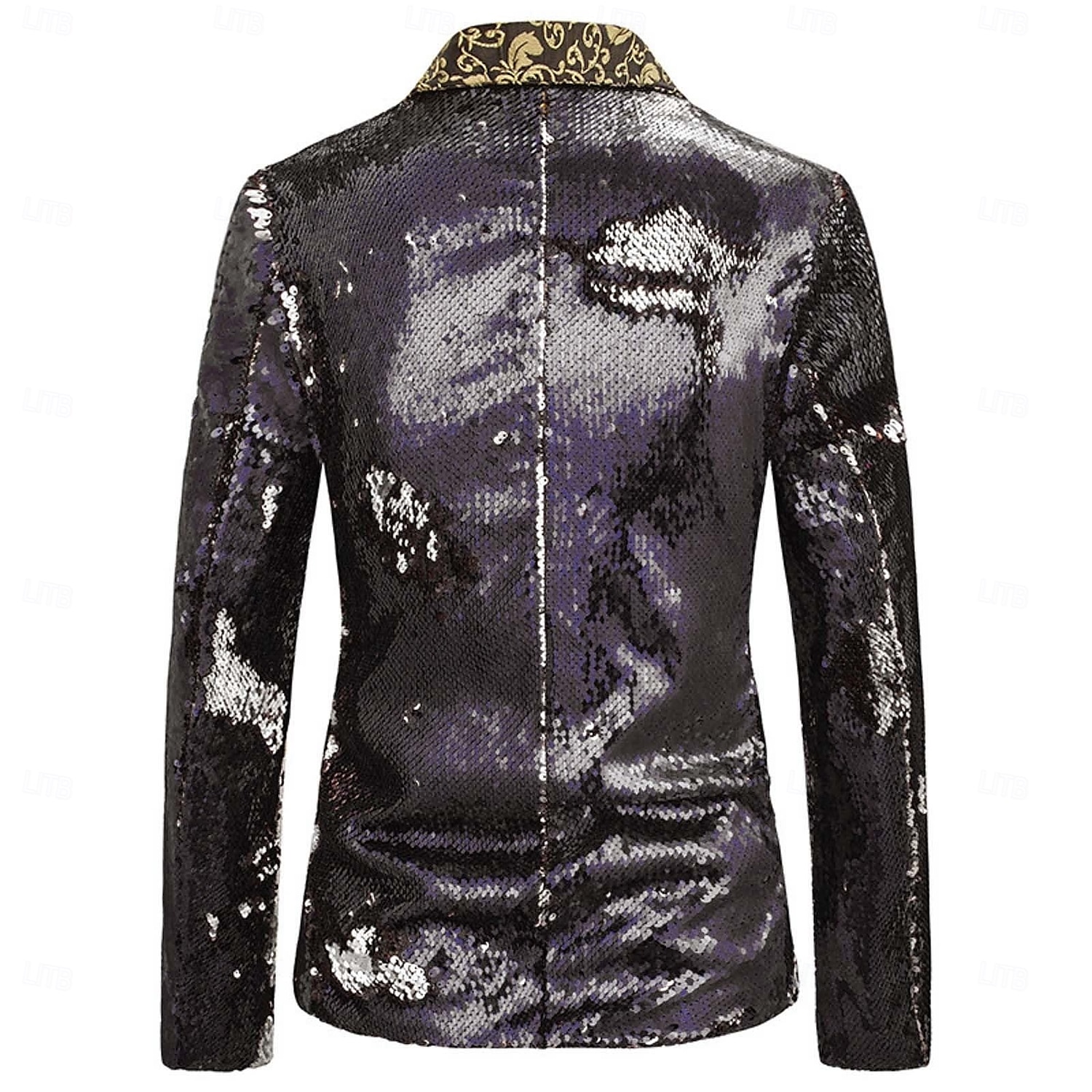 blazer disco 1980s 2 cores brilhante lantejoulas smoking ajuste fino lapela colarinho ternos carnaval traje masculino adulto halloween carnaval festa de casamento clube smoking de 2025 por $57.99 –P18