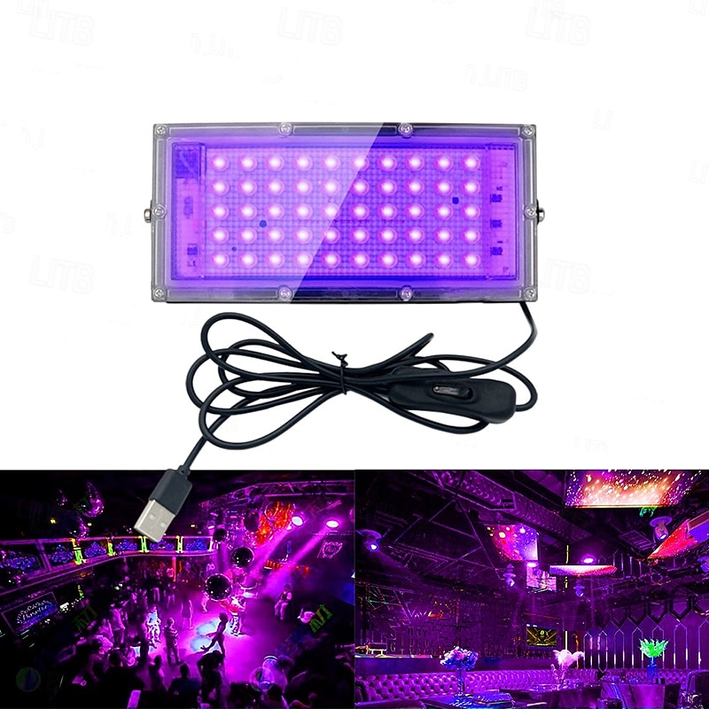 Lampe de poche à lumière noire USB 5 V, lampe de travail à lumière violette UV avec source de lumière d'ambiance de scène, lumières de fête à l'intérieur pour la vie à la maison 1 pièce de 2025 ? $16.49 –P3