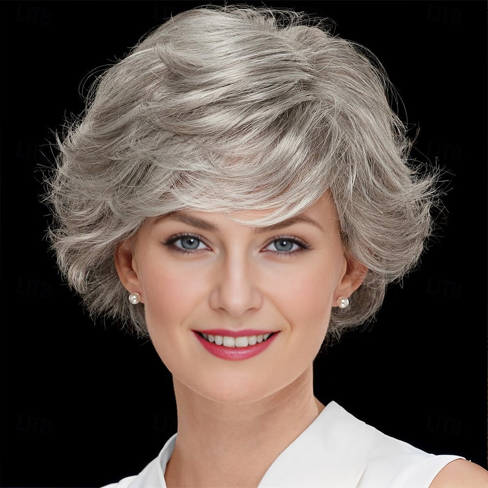 WhisperLite Wig Luxe Crop-Style Wig with Razored Bangs and Dimensional Layers/Multi-Tonal Shades of Blonde Silver Brown and Red 2025 - $18.99 –P11