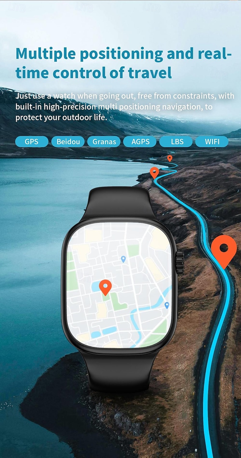 LOKMAT XH018 Умные часы 2.04 дюймовый Смарт-часы-телефон 3G 4G Bluetooth Педометр Напоминание о звонке Пульсомер Совместим с Android iOS Женский Мужчины GPS Хендс-фри звонки Медиа контроль IPX-4 2025 - $105.99 –P17