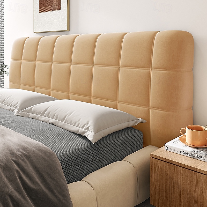 Copritestata in velluto di cristallo con imbottitura in cotone PP, antipolvere &Copri testiera antiurto, queen/king/full, lati elastici adatti a varie testiere del 2025 a $21.99 –P9