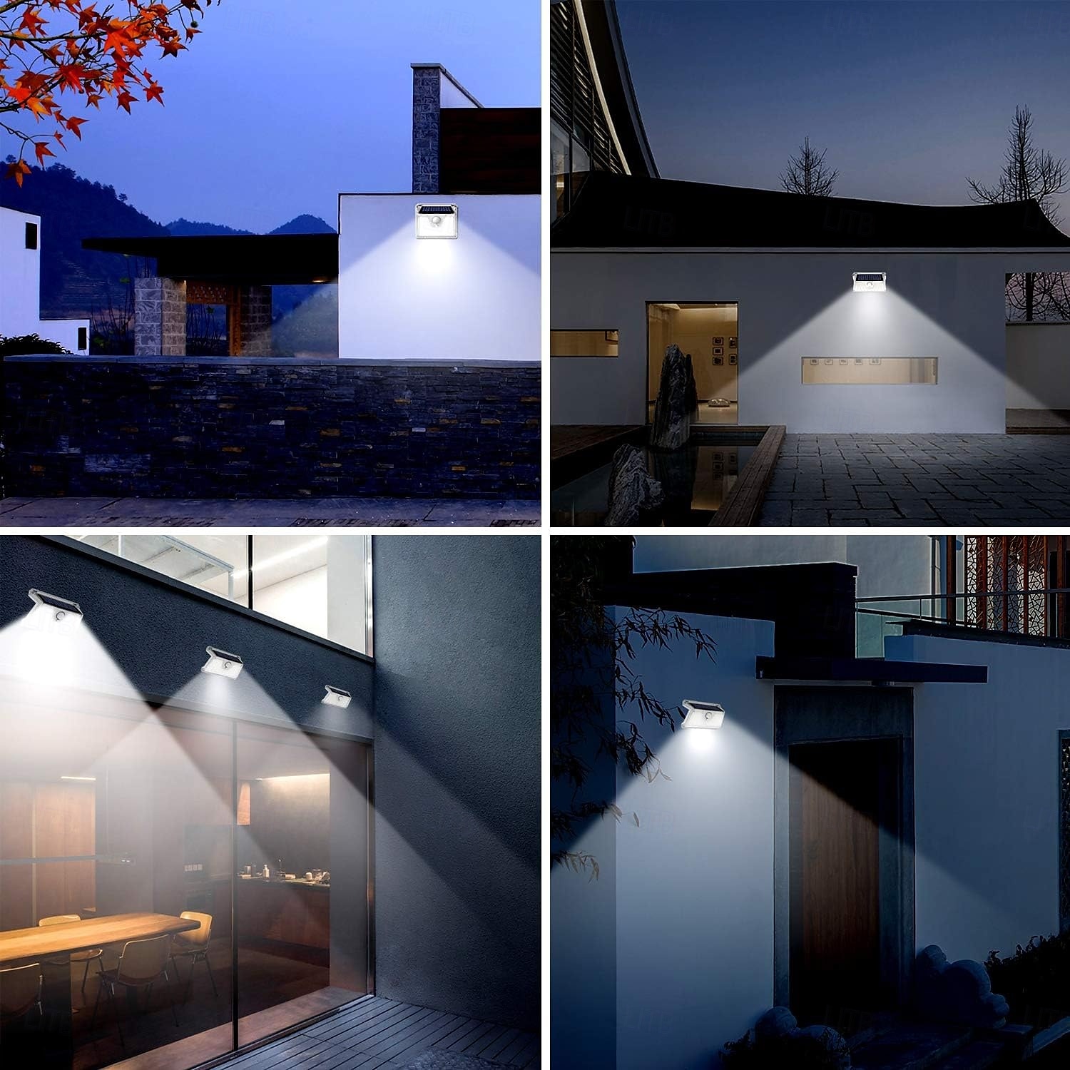 Outdoor Solar Waterproof Wall Lamp with Motion Sensor - 33/73 LED Beads IP65 Waterproof 270° Wide-Angle for Porch, Courtyard, Balcony and Garage Lighting 1pc 2025 - $15.99 –P8