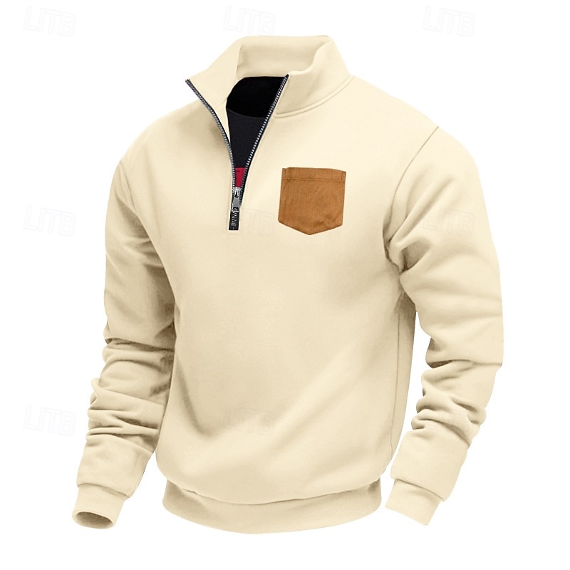 Herren Kapuzenpullover mit Reißverschluss Schwarz Weiß Braun Hellgrau Dunkelgray V Ausschnitt Bedruckt Brautkleider schlicht Bekleidung Kapuzenpullover Sweatshirts 2025 - $23.99 –P6