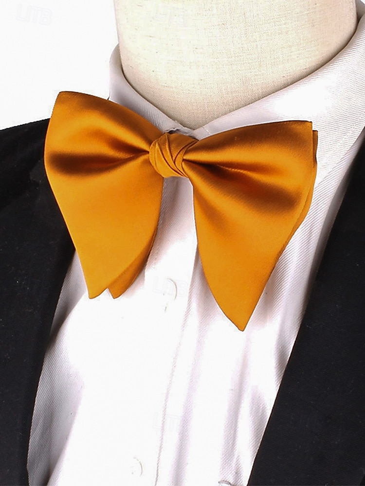 Men's Burgundy Satin Bow Tie – Classic Formal Wedding & Party Accessory 2025 - $9.99 –P1