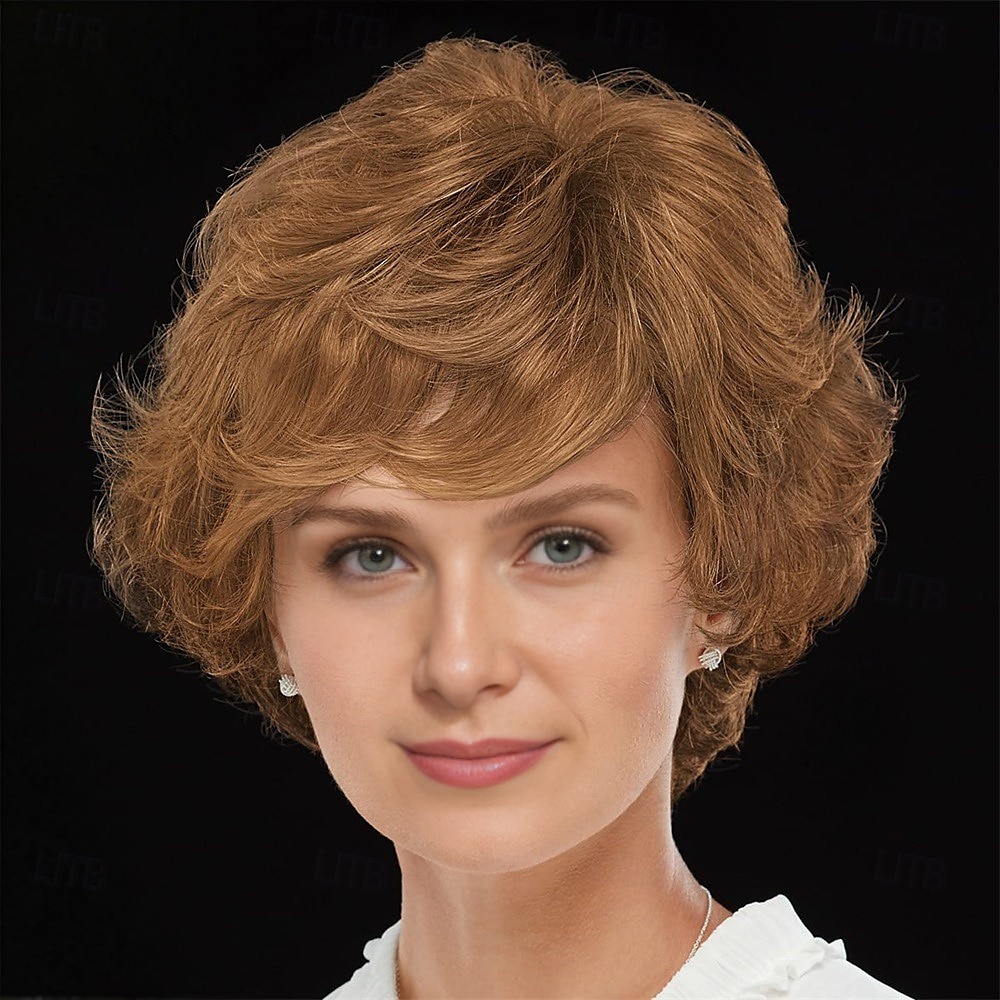 WhisperLite Wig Luxe Crop-Style Wig with Razored Bangs and Dimensional Layers/Multi-Tonal Shades of Blonde Silver Brown and Red 2025 - $18.99 –P5