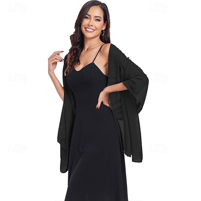 sjal wraps for kvinner bryllup kveld chiffon myke sjal for bryllup gjest brude skjerf 2025 - $14.99 –P5