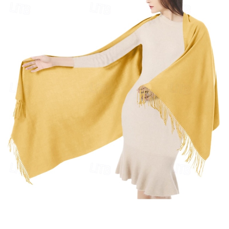 xale de pashmina macio e sedoso envolve lenço de cores sólidas para vestidos de noite de casamento de 2025 por $15.49 –P16