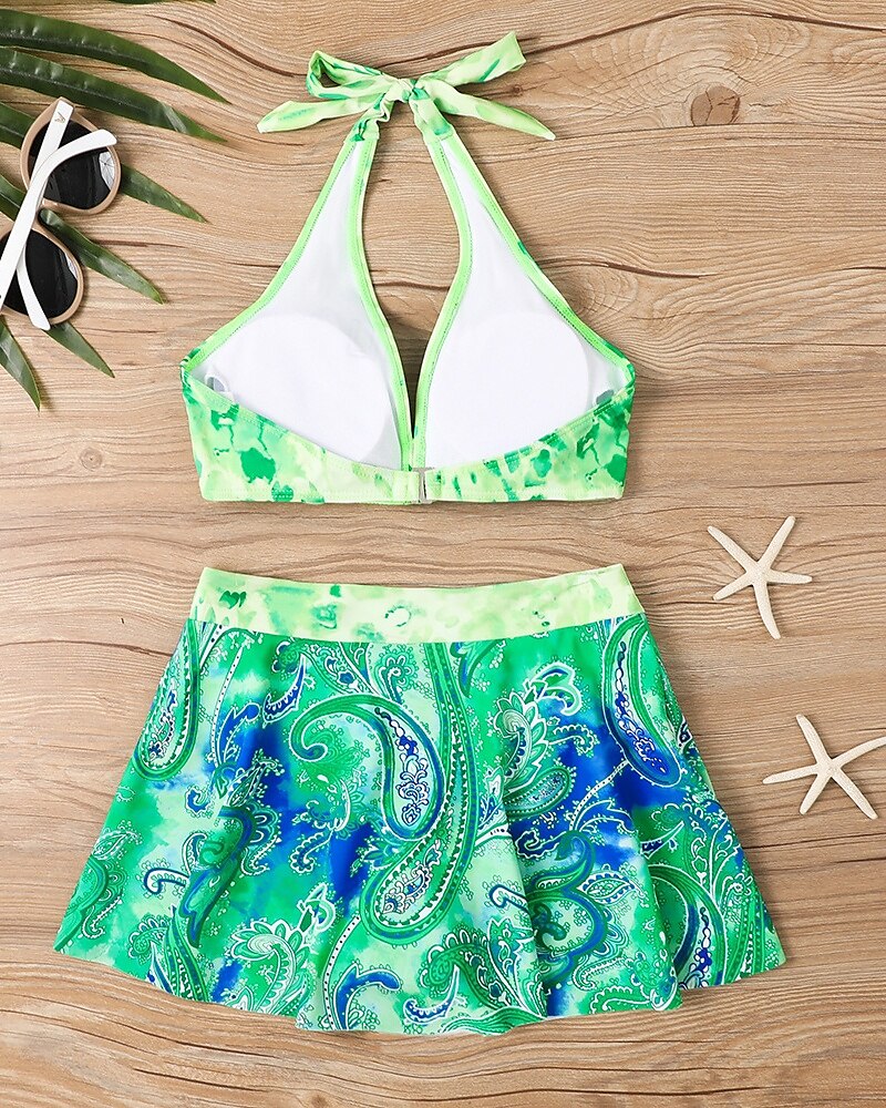 Femme Tankini Maillot De Bain Deux Pièces Dos Nu Maillots de Bain Floral Maillots de Bain Noir Jaune Respirable Séchage rapide Poids Léger Sans Manches - Natation Surf Plage Eté Printemps de 2025 ? $26.99 –P12