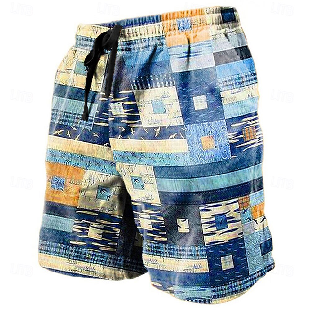 Per uomo Pop art Color Block Collage Pantaloncini Pantaloncini estivi Pantaloncini da spiaggia Vita normale Streetwear Hawaiano Originale Informale Giornaliero Per eventi A cordoncino Vita elastica del 2025 a $19.99 –P5