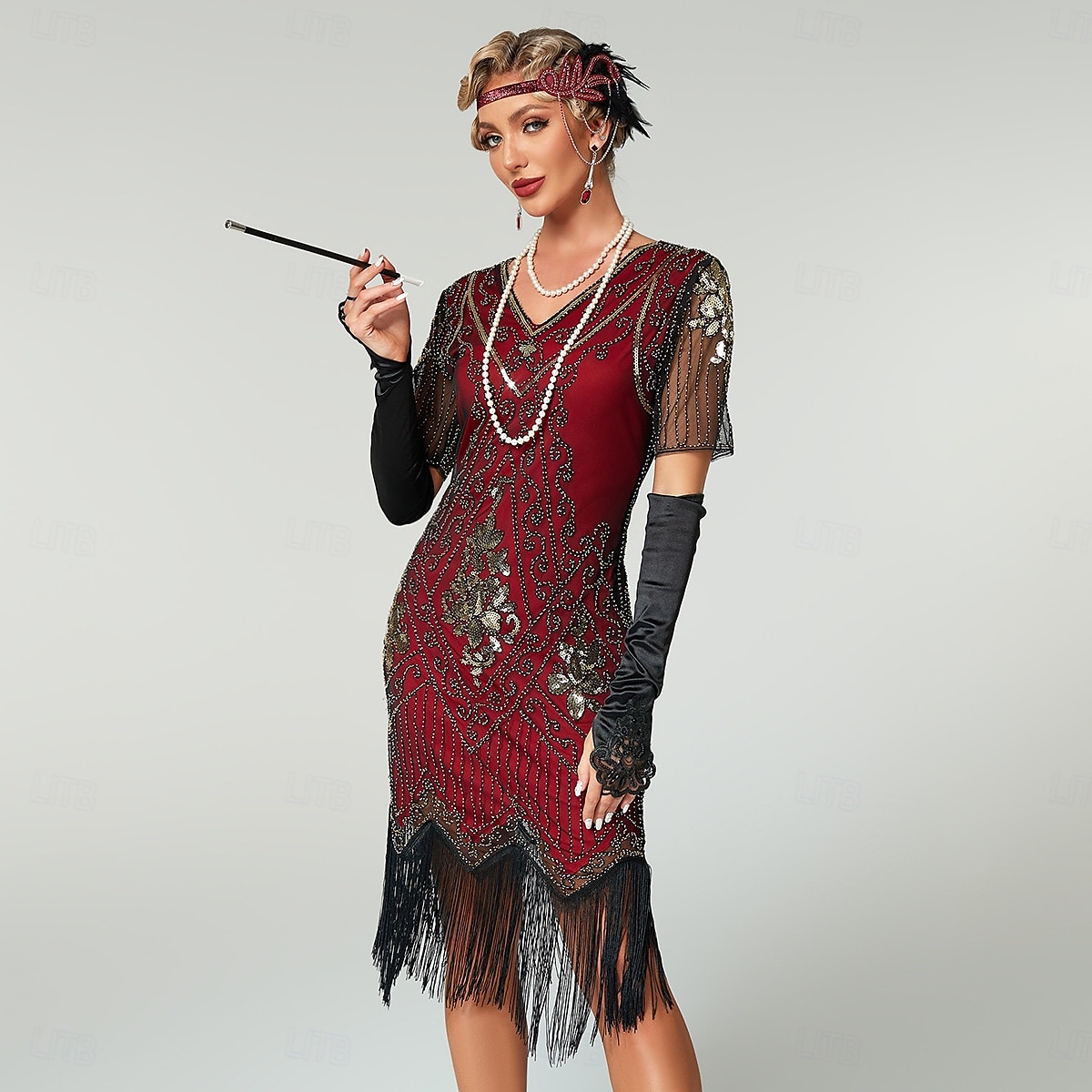 Roaring 20s 1920s Cocktail Dress Flapper Dress Dress Prom Dress The Great Gatsby Charleston Sequins Tassel Fringe Women's Halloween Carnival Masquerade Carnival Wedding Wedding Guest Adults' Dress 2025 - $43.99 –P1