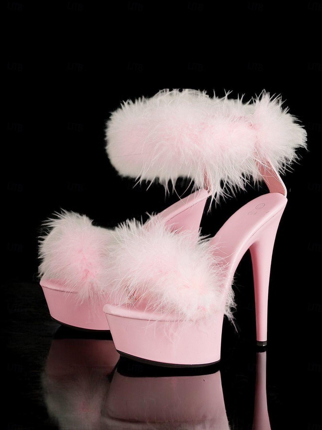 Pink Fluffy Platform Sandals with High Heels –Stylish Women's Shoes for Festive Occasions and Wedding 2025 - $54.99 –P3