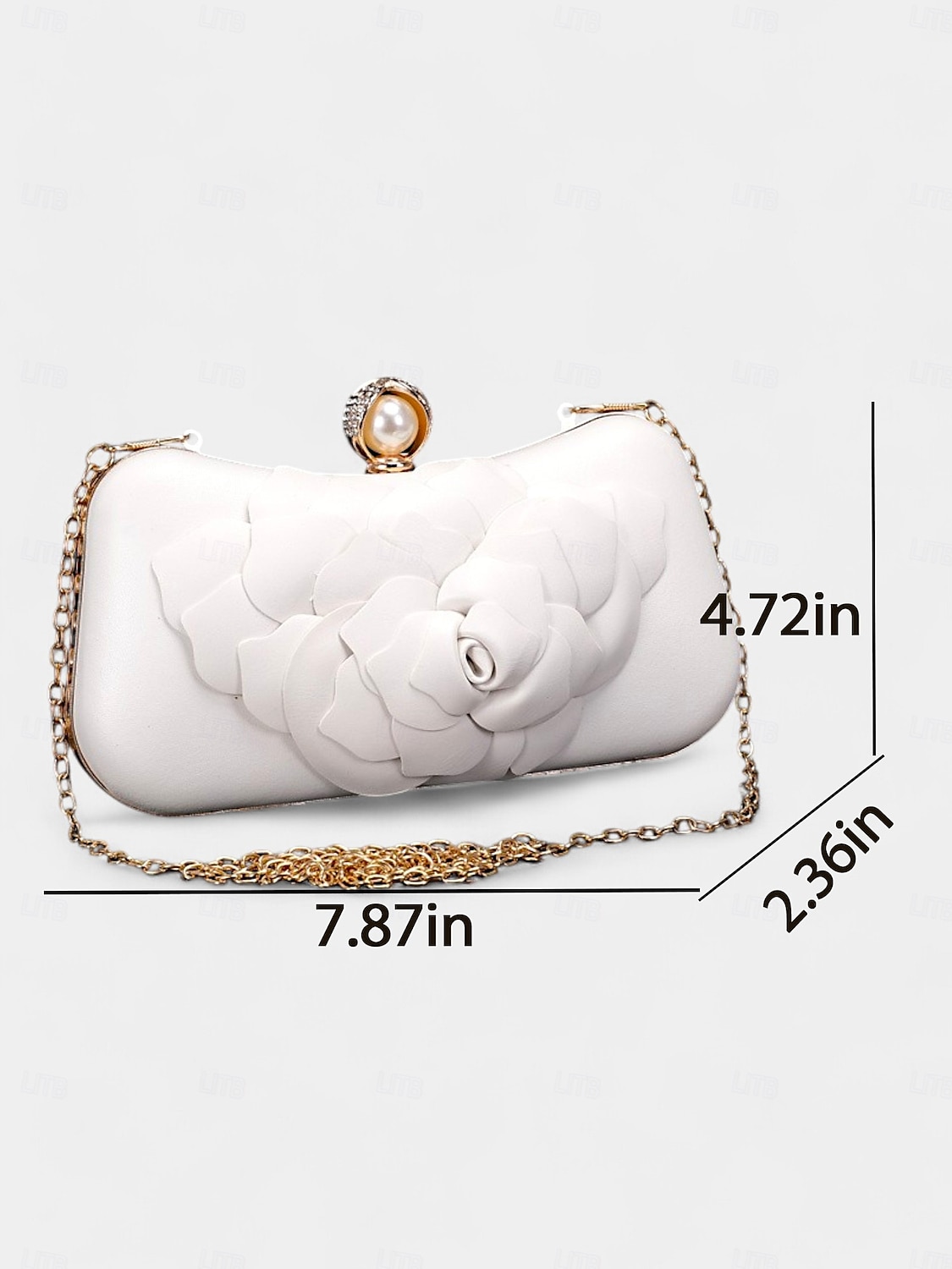 fehér virágokkal díszített menyasszonyi cipő hozzáillő kuplunggal – elegáns esküvői szett nőknek 2025 - $84.99 –P1