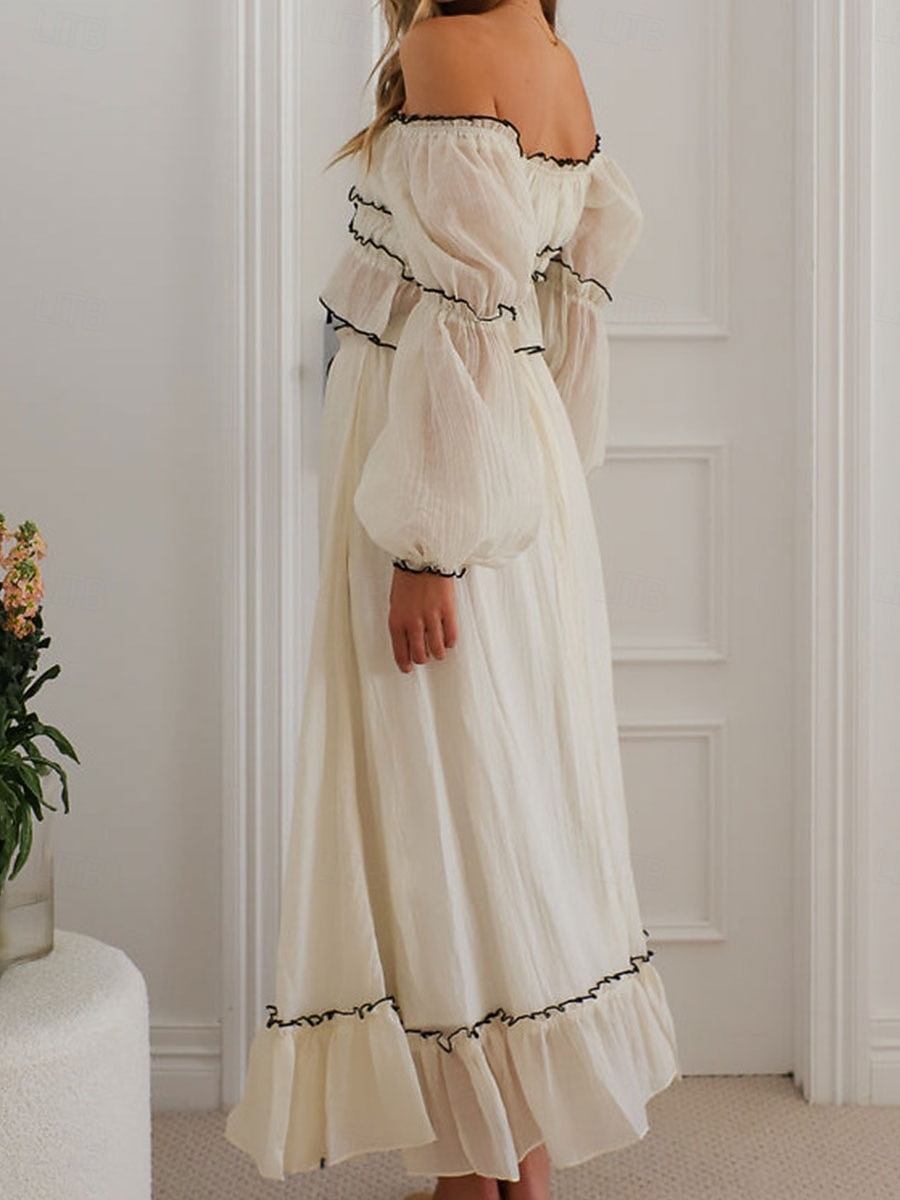 Γυναικεία Μακρύ φόρεμα Λινό από ψεύτικο βαμβάκι Φόρεμα καφτάνι Σετ φούστας Μοντέρνα Καθημερινό Καθημερινά ΕΞΩΤΕΡΙΚΟΥ ΧΩΡΟΥ Διακοπές Κανονικό Σκέτο Κοντομάνικο Λαιμόκοψη U Σομόν 2026 - $32.99 –P4