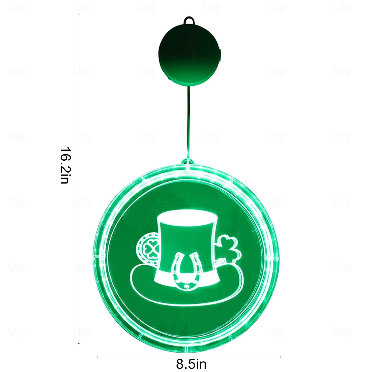 St. Patrick's Day Decorative Window Light - Battery Powered Suction Cup Hanging Light for Irish Festival Decoration 1pc 2025 - $19.49 –P3