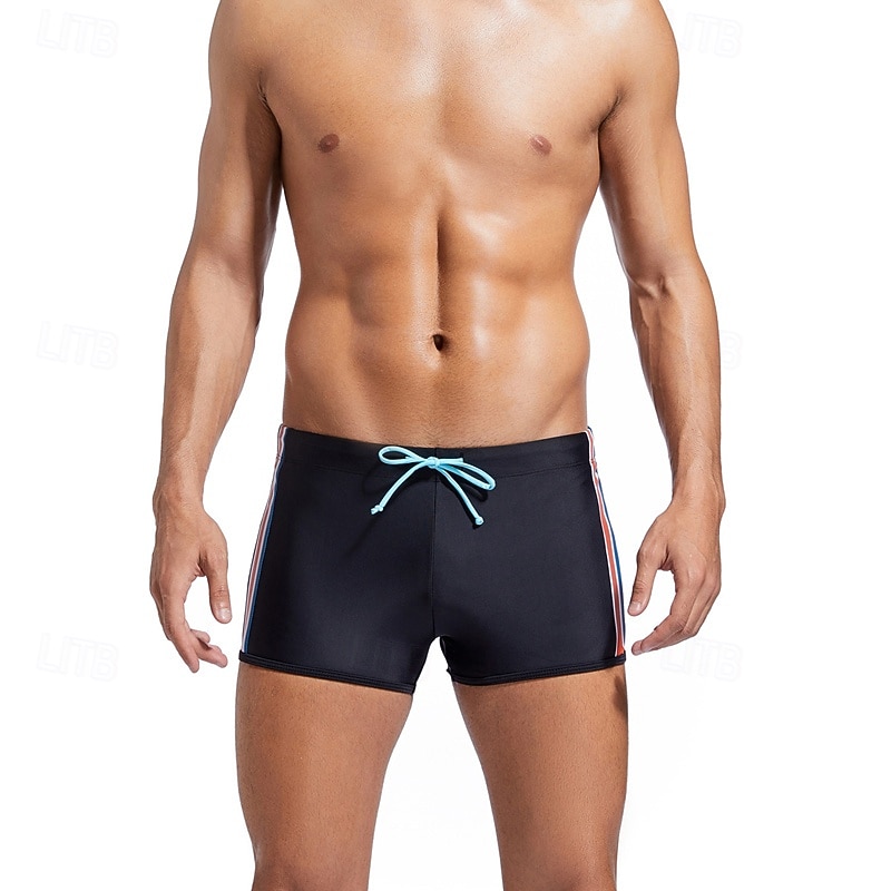 Ανδρικά Σορτσάκια Κολύμβησης Μαγιό Βερμούδα Ριγέ Κουρελού Κορδόνι Γρήγορο Στέγνωμα Άνετο Αναπνέει Μαγιό Παντελόνια Φούστες Σέρφινγκ Παραλία Θαλάσσια Σπορ Καλοκαίρι 2026 - $13.49 –P3