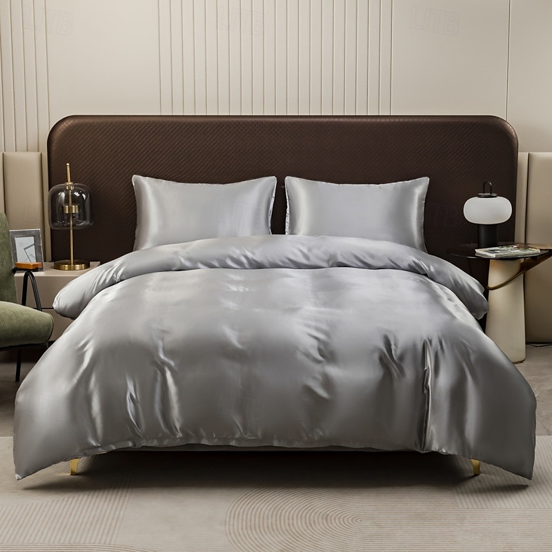 Ensemble de draps en soie glacée imitation satinée Trois ou quatre pièces de 2025 ? $30.99 –P2