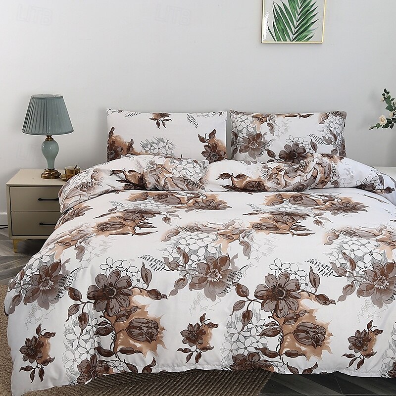 King Size Duvet Cover Set Simple Kingsize Bedding Bed Set Soft Brushed Microfiber with Zipper Closure Quilt Cover with 2 Pillowcases 2025 - $68.99 –P10