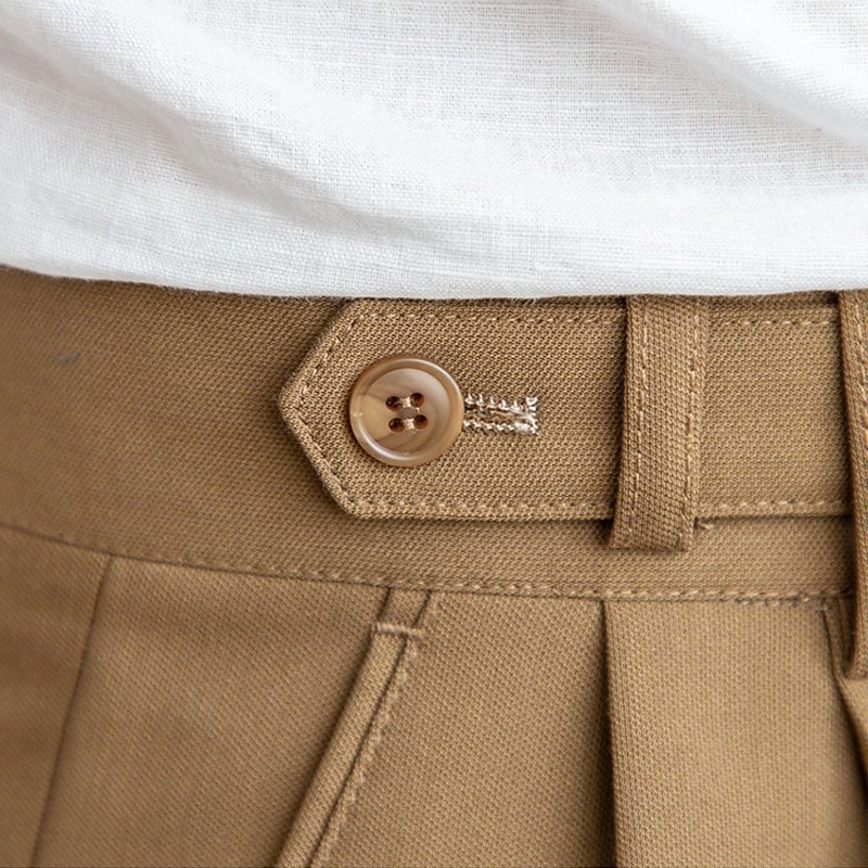 Bărbați Costume Pantaloni de iarnă Pantaloni Pantaloni de costum Pantaloni din tweed Buzunar Simplu Confort Respirabil În aer liber Zilnic Ieșire Modă Casual Kaki Deschis Negru 2025 - $28.99 -P5