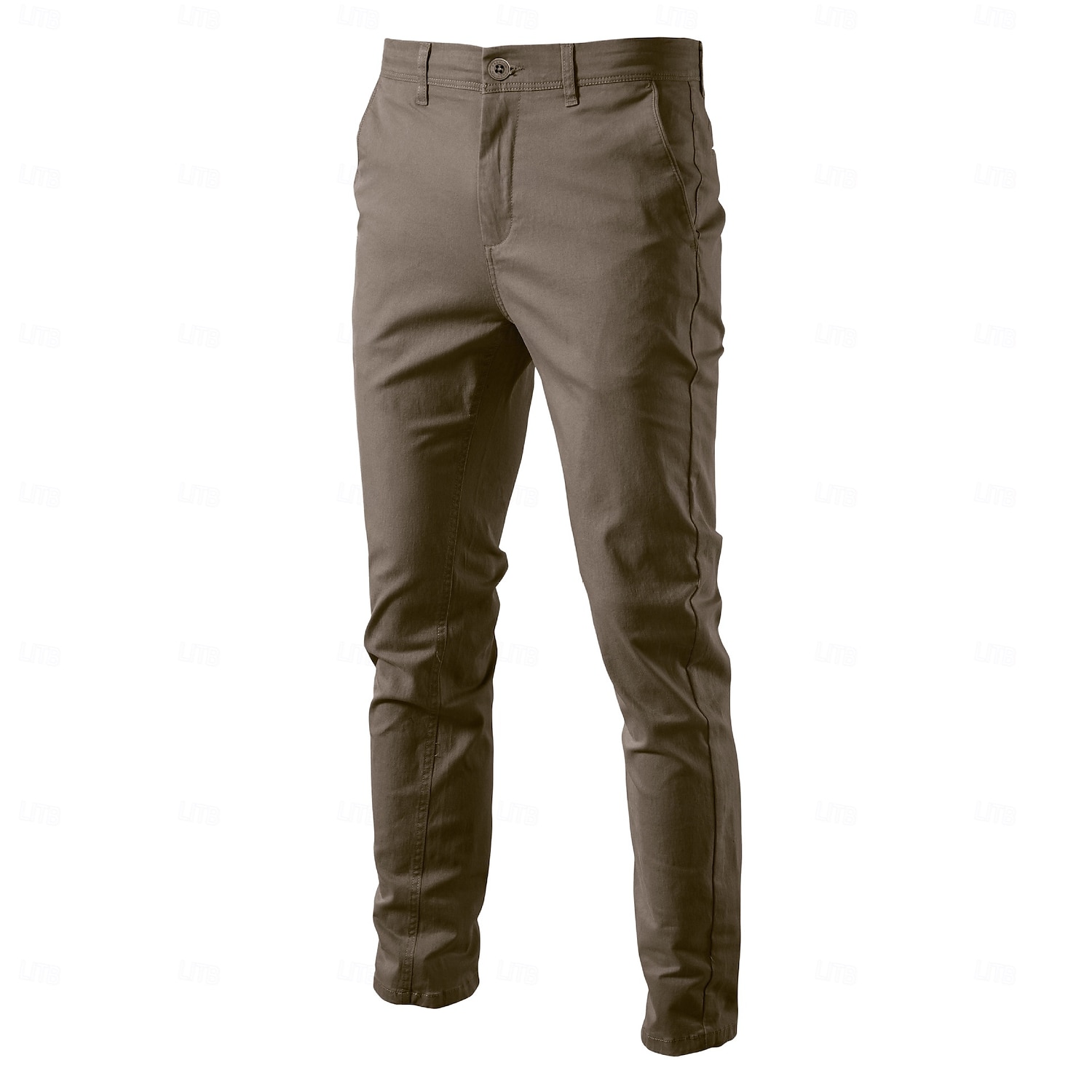 Per uomo Chinos Bottoni Tasca Tinta unica Traspirante Indossabile Lunghezza intera All'aperto Casuale Quotidiano Elegante Semplice Nero Giallo Micro-elastico del 2025 a $34.99 –P8