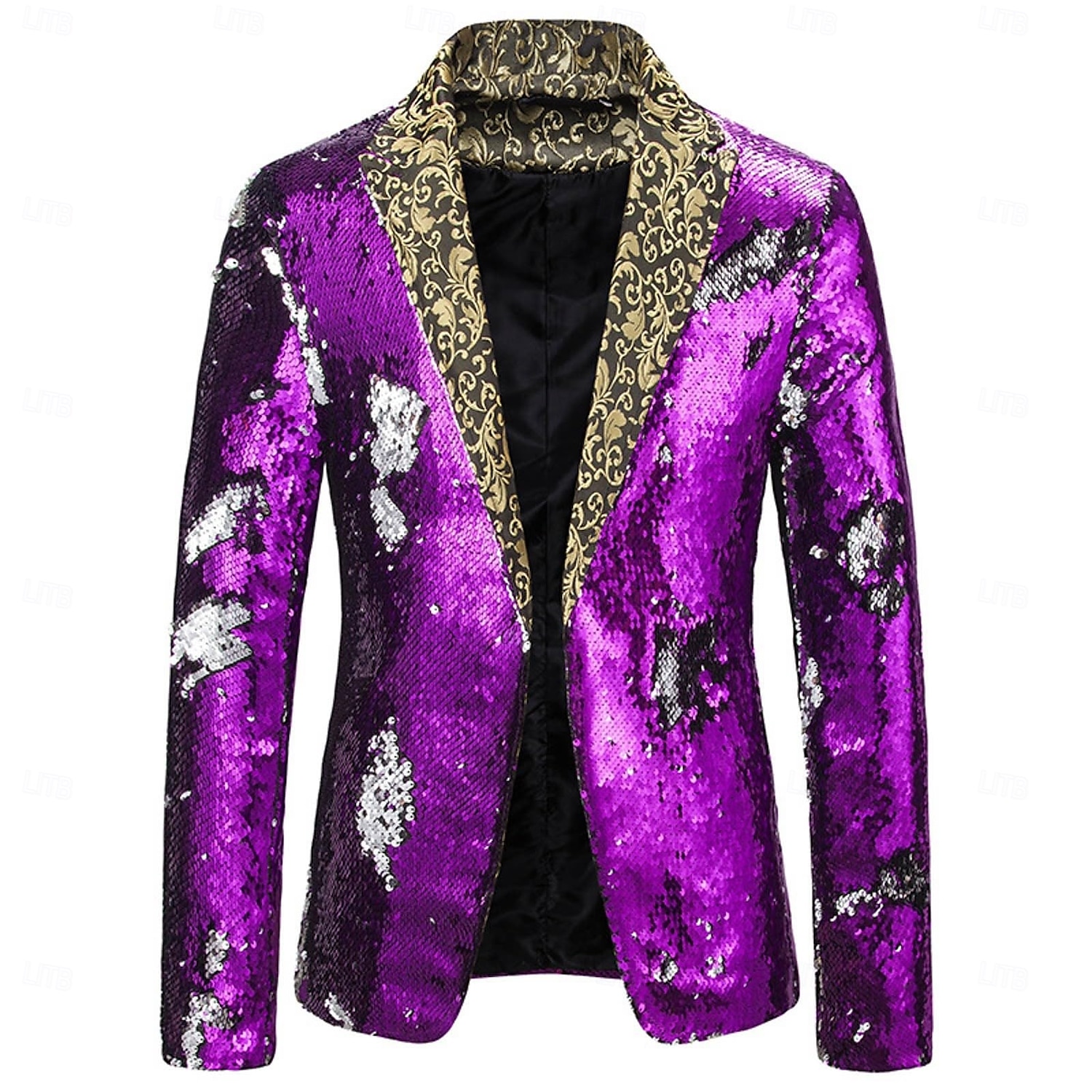 blazer disco 1980s 2 cores brilhante lantejoulas smoking ajuste fino lapela colarinho ternos carnaval traje masculino adulto halloween carnaval festa de casamento clube smoking de 2025 por $57.99 –P13