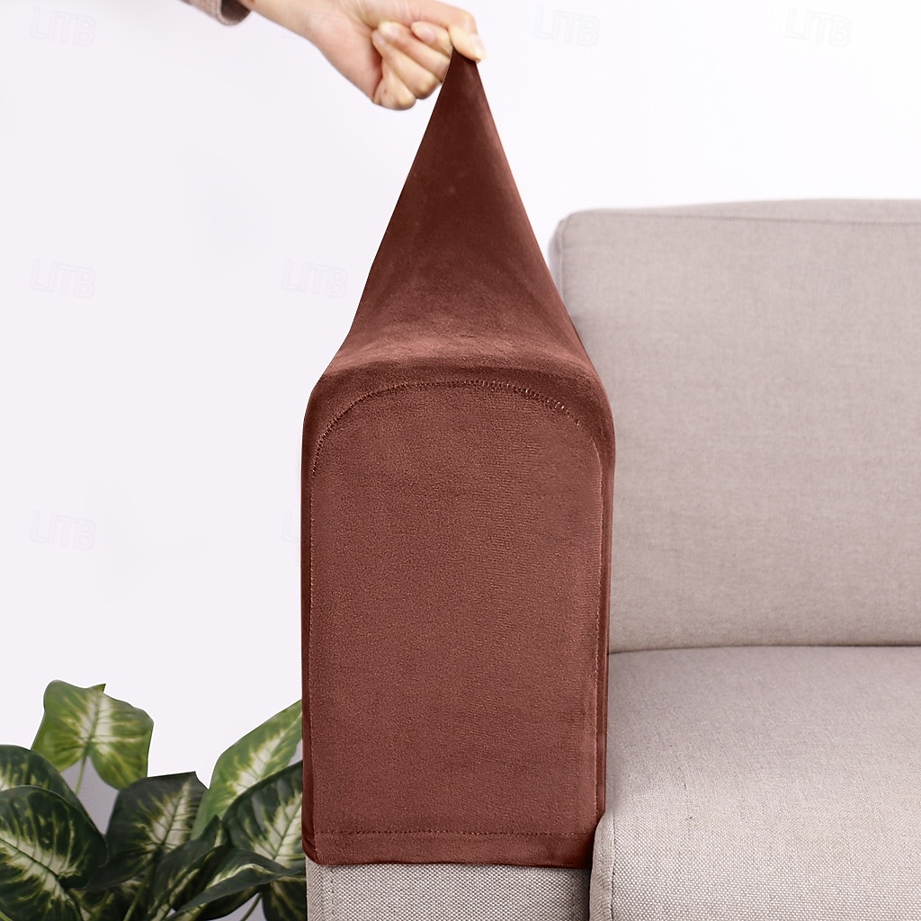 2 Stück Stretch-Stoff Sofa-Armlehnenbezüge Sessel-Armlehnenbezüge Fleckenabweisender waschbarer Möbelschutz 2025 - $12.49 –P11