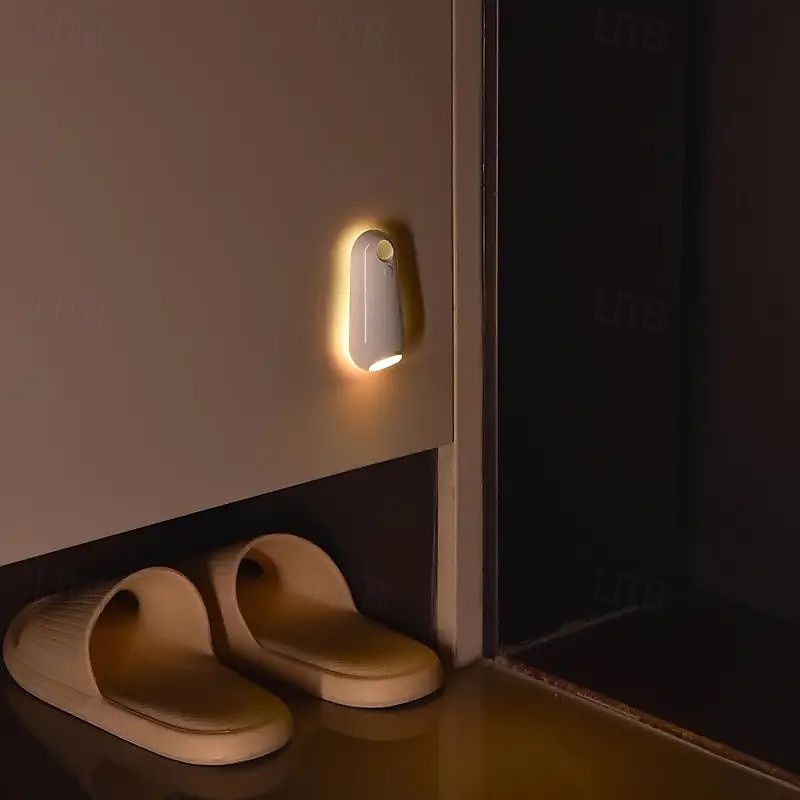 led smart bevegelsessensor nattlys 8 farger usb oppladbart toalettsetelys for hjemme soverom gang wc belysning dekorasjon 1/2 stk 2025 - $19.49 –P6