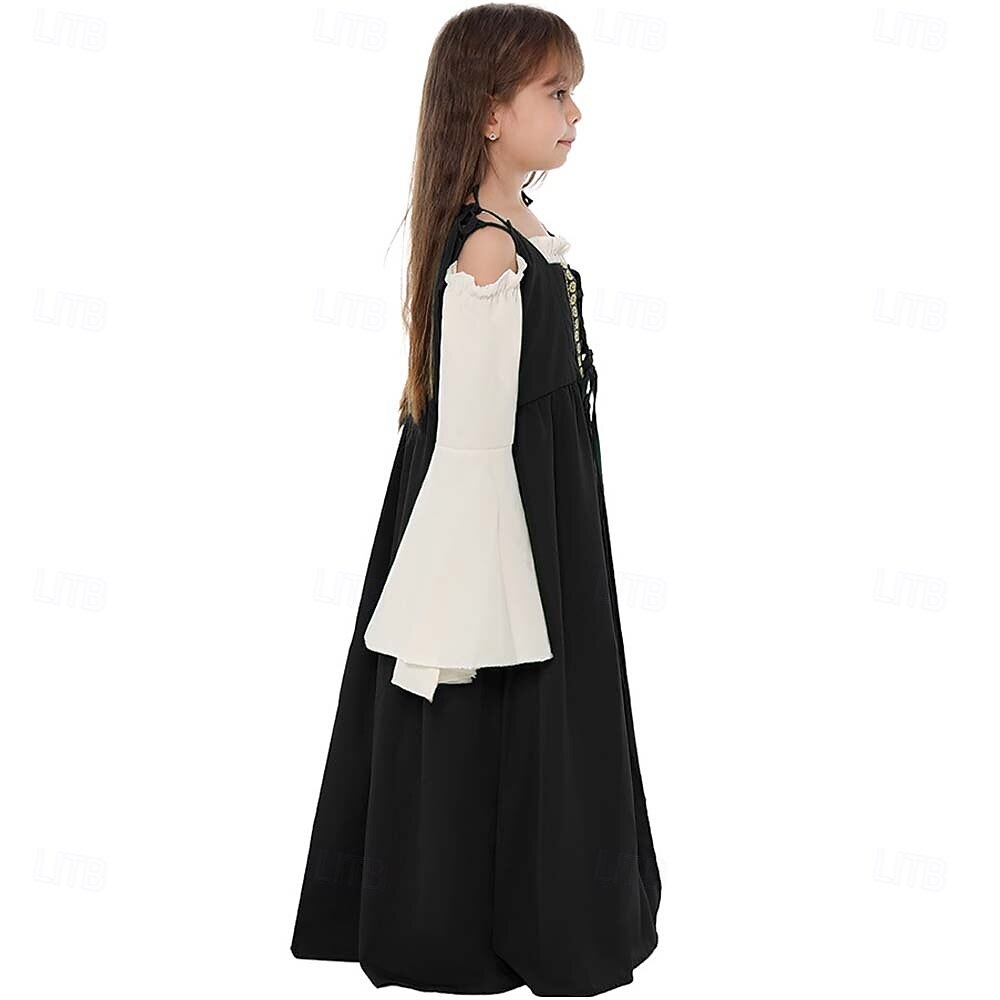 عتيق / معتق العصور الوسطى عصر النهضة فساتين قميص تبرج الفايكينج ايرلندية الجان ملابس تنكرية للفتيات سيلتك عيد الرعب مهرجان ماردي غرا مناسب للحفلات أداء LARP للأطفال فستان 2026 - $38.99 –P9