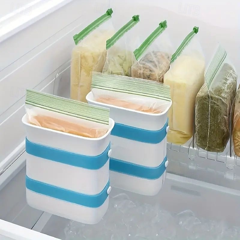2025年 冷凍食品ブロックメーカー1個、冷凍食品ブロックメーカー、残り物やスープを冷凍するための食事準備バッグ容器、スープ冷凍モールド、スープ、ソース、スープ、シチュー、スムージー用の冷凍トレイ、レストランキ  コレクション – $13.99 –P3