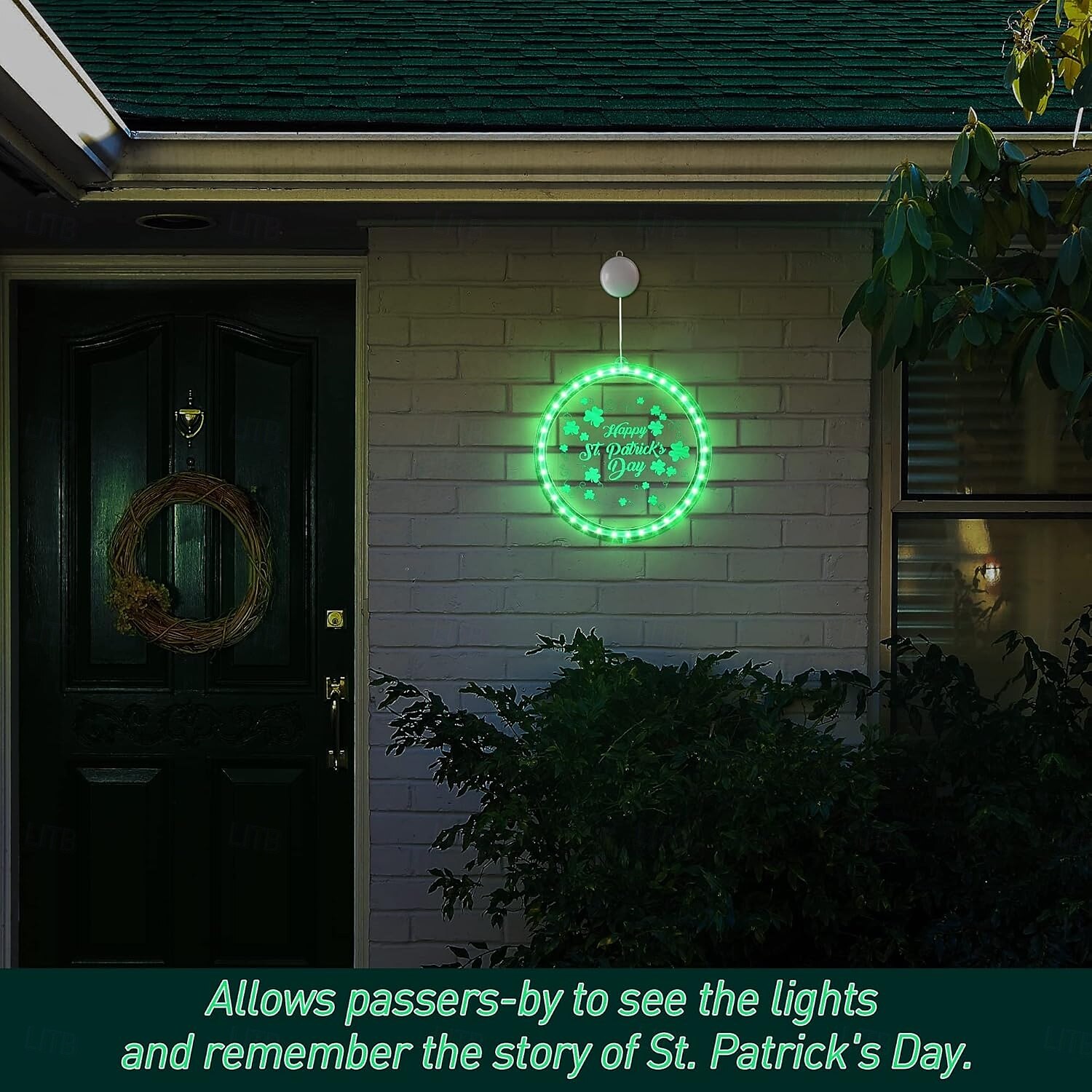 St. Patrick's Day Decorative Window Light - Battery Powered Suction Cup Hanging Light for Irish Festival Decoration 1pc 2025 - $19.49 –P7