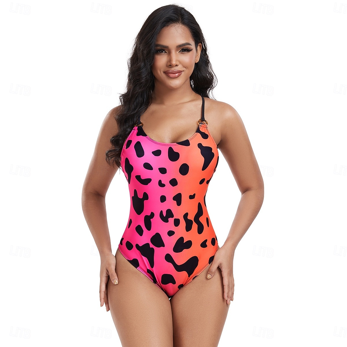 Femme Maillots de Bain Une pièce Maillot de bain Vacances Mode A Ombre Graphic Sans Manches Maillots de bain de 2025 ? $31.99 –P5