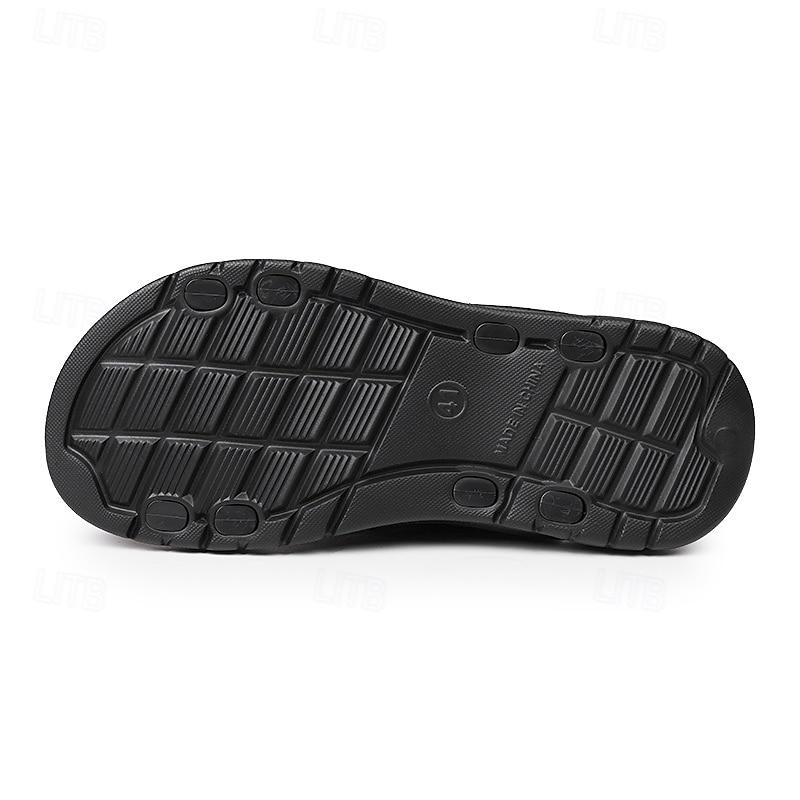 Per uomo Pantofole e infradito Cuoio Traspirante Comodo Antiscivolo Mocassino Nero Marrone del 2026 a $24.99 –P6