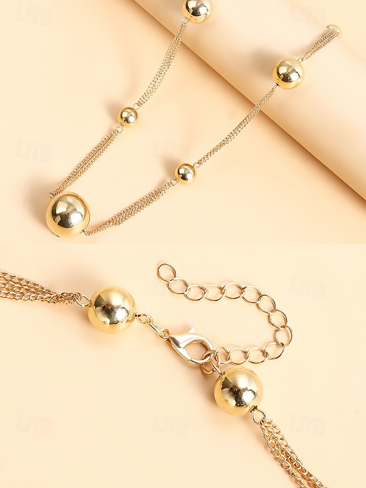guld statement halsband och örhängen set – djärva bubbeldesignsmycken för kvinnor, perfekta för fester, bröllop och speciella tillfällen 2025 - $9.99 –P6