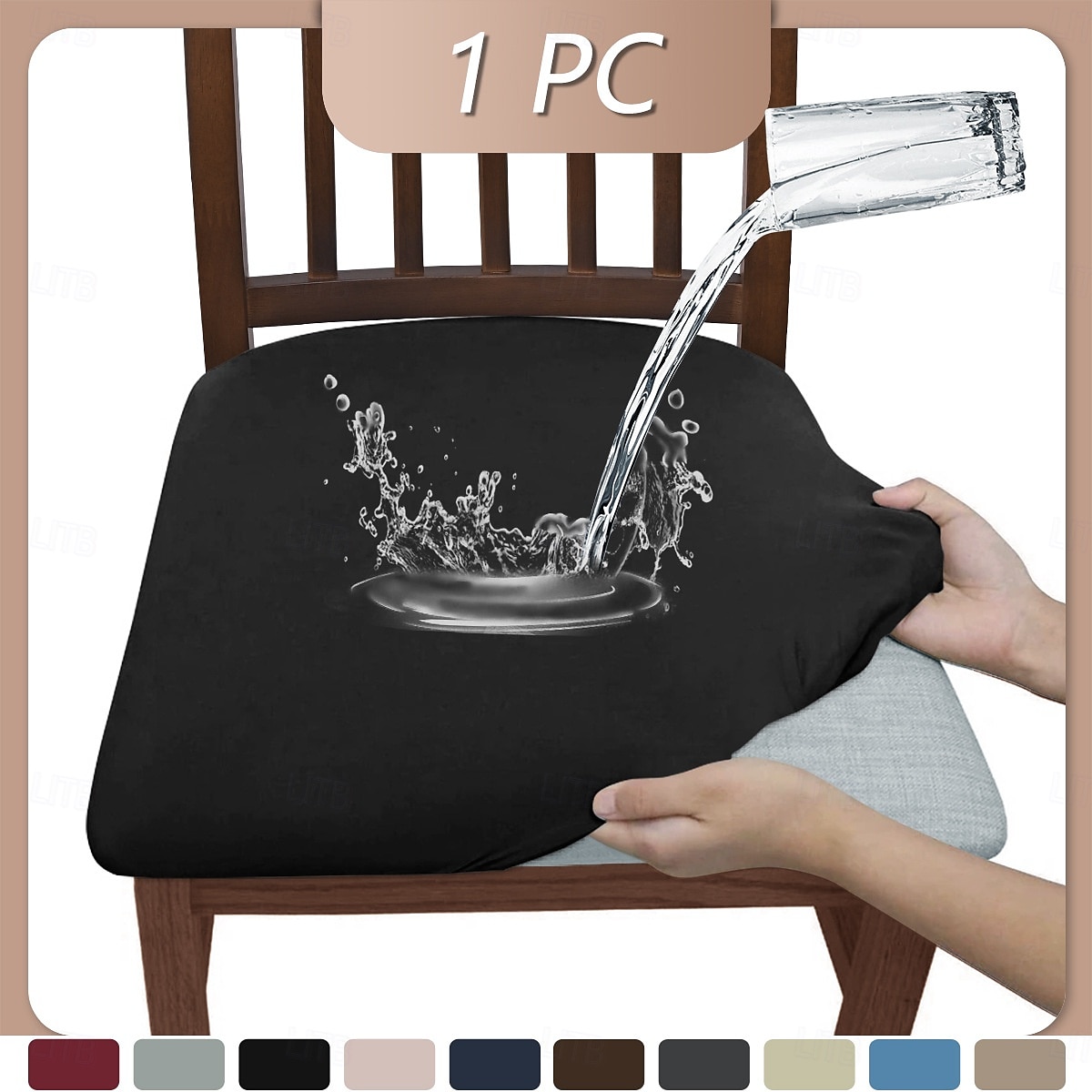 capas de assento de cadeira, capas de assento de cadeira de sala de jantar com laços, capas de cadeira jacquard elásticas protetores para cadeiras de cozinha de sala de jantar de 2025 por $12.49 –P10